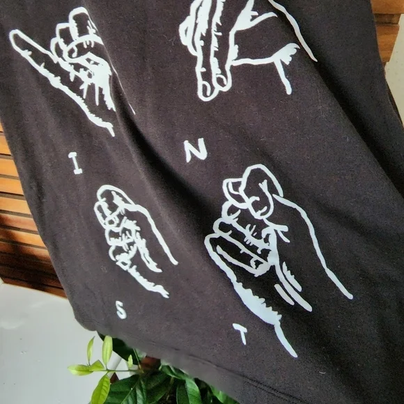 ZOO YORK INSTITUTE top t-shirt Size M short sleeve black - Picture 6 of 7